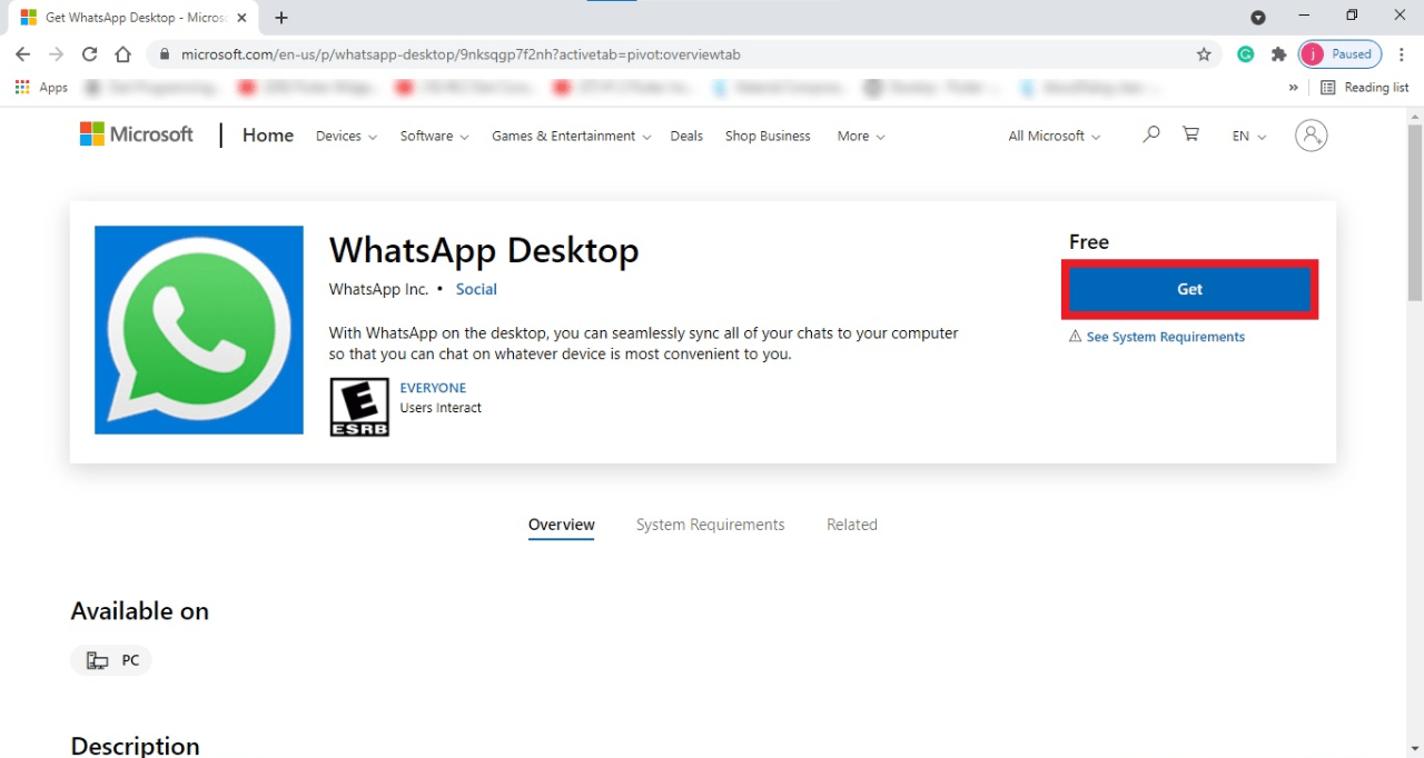 Get whatsapp desktop from microsoft